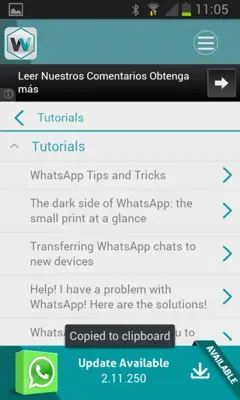 Update WhatsApp android App screenshot 1